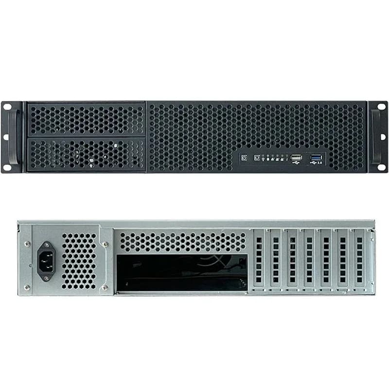 2U Server Chassis | 9-Bay Hot-Swap HDD Rackmount | 550mm Depth for High-Density Storage - Thumbnail 6