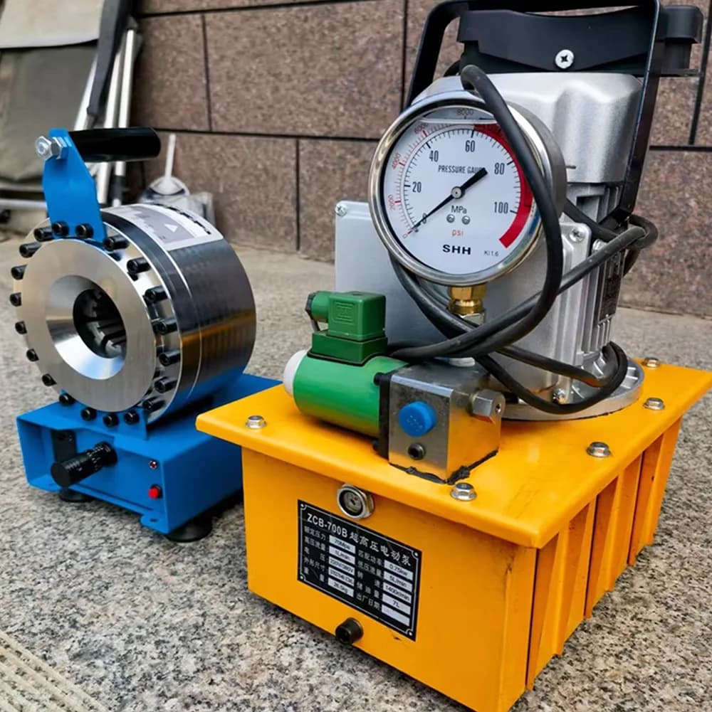 Hydraulic Hose Crimping Machine | 1 Manual Press Tool with 8-Die Set - Thumbnail 3