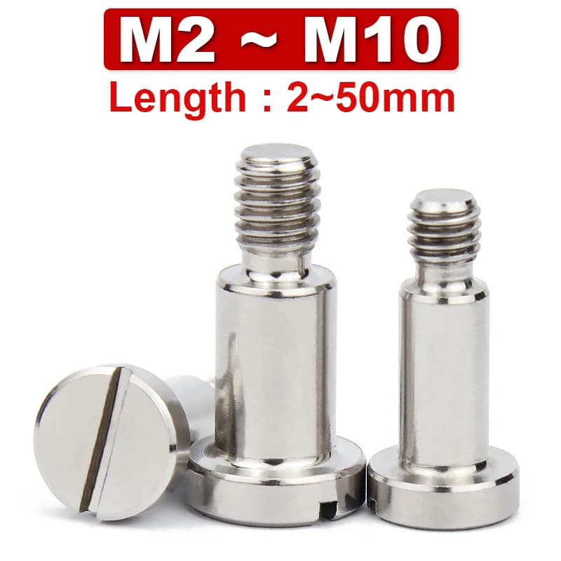 304 Stainless Steel Shoulder Screws | M2.5-M10 Sizes | GB830 Positioning Shaft Bolts - Thumbnail 4