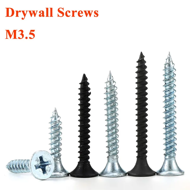 Screws Bulk Pack | M3.5 Coarse Thread Self-Tapping | 100-600pcs Zinc-Plated - Thumbnail 2
