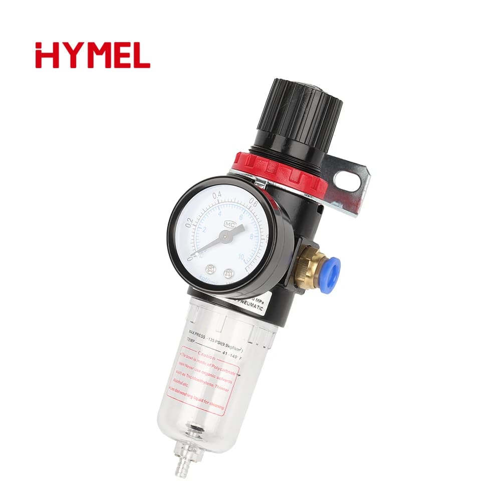 AFR2000 G1/4 Pneumatic Air Filter Regulator With Pressure Gauge Flow Control Valve Air Compressor Drain  Speed Controller - Thumbnail 2