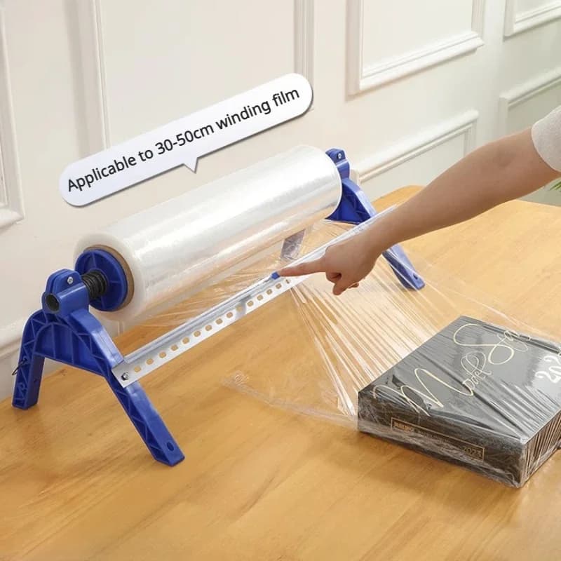 Cling Film Dispenser | Wall-Mounted & Desktop | Commercial-Grade Manual Packaging Machine - Thumbnail 3