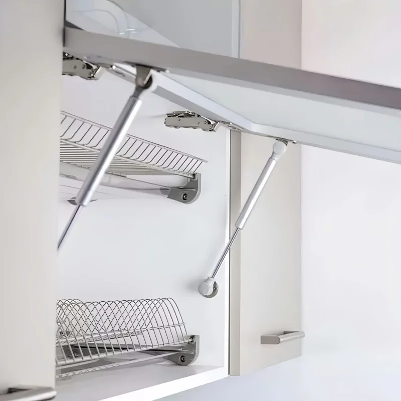 Cabinet Lift Support Hinges | 30N-200N Gas Strut System | Soft-Close Door Stay - Image 1
