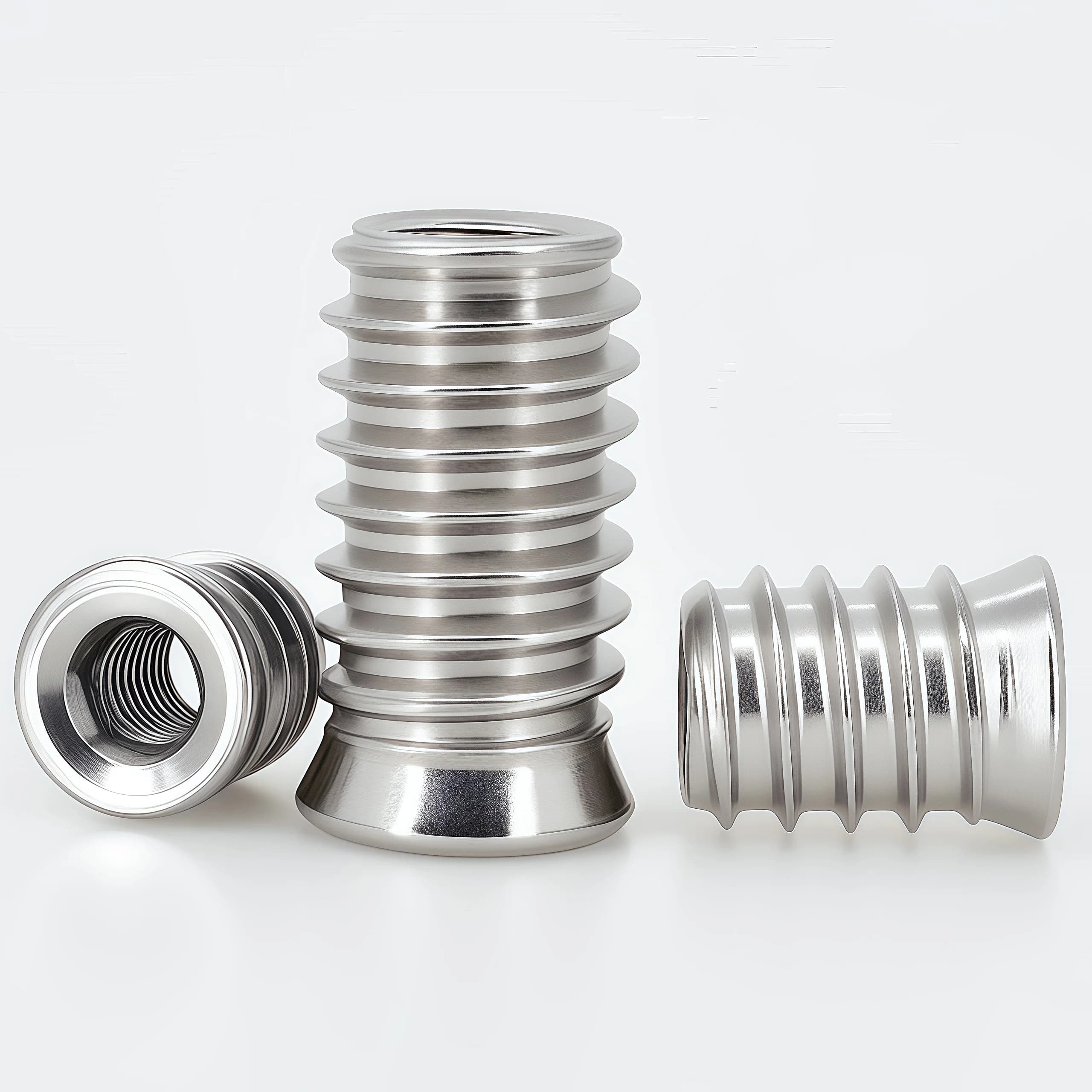 304 Stainless Steel Threaded Insert Nuts | Hex Socket Furniture E-Nuts | M4 M5 M6 M8 M10 - Thumbnail 6