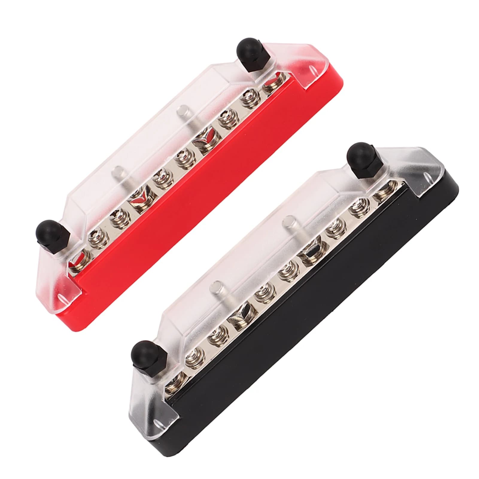 Heavy-Duty 10-Way Power Distribution Block | M6 & M4 Marine-Grade Terminals for Car, Truck & Boat - Thumbnail 5