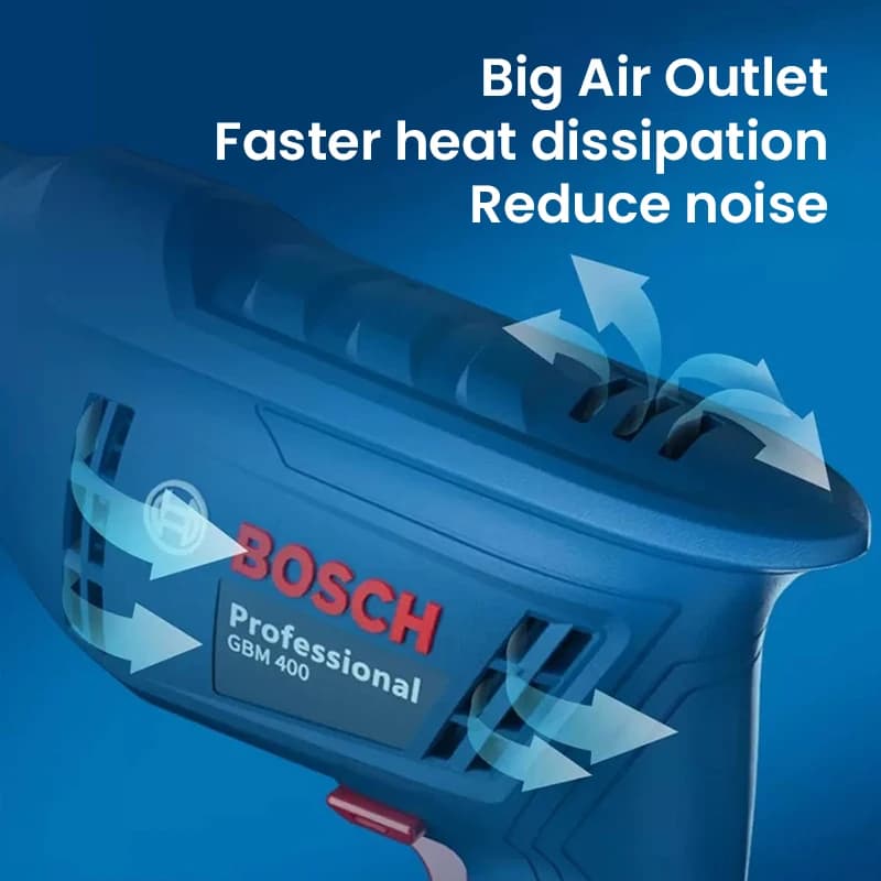 Bosch GBM 400 Professional Electric Drill | 400W Power & 0-2800 RPM | For Wood, Metal & Screw Driving - Thumbnail 4