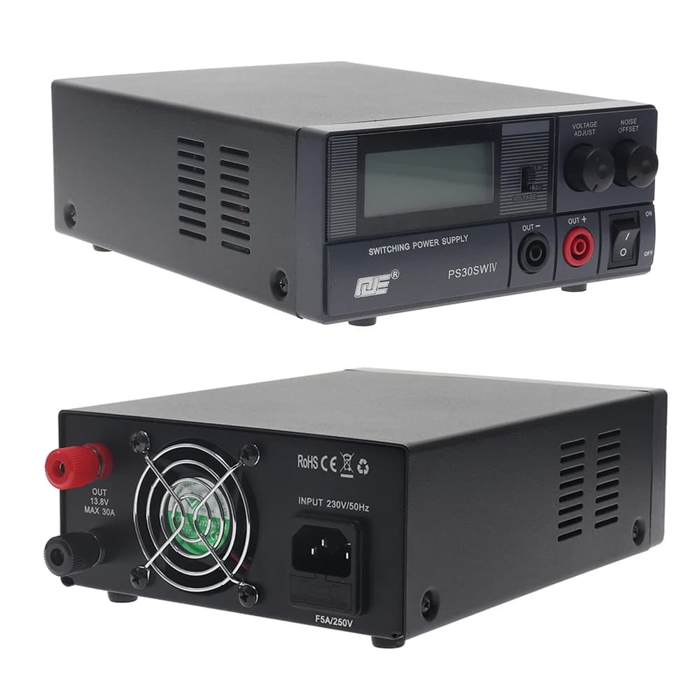 30A Linear Power Supply | 13.8V DC Regulated Bench Unit | Stable for Communications & Automotive - Thumbnail 3