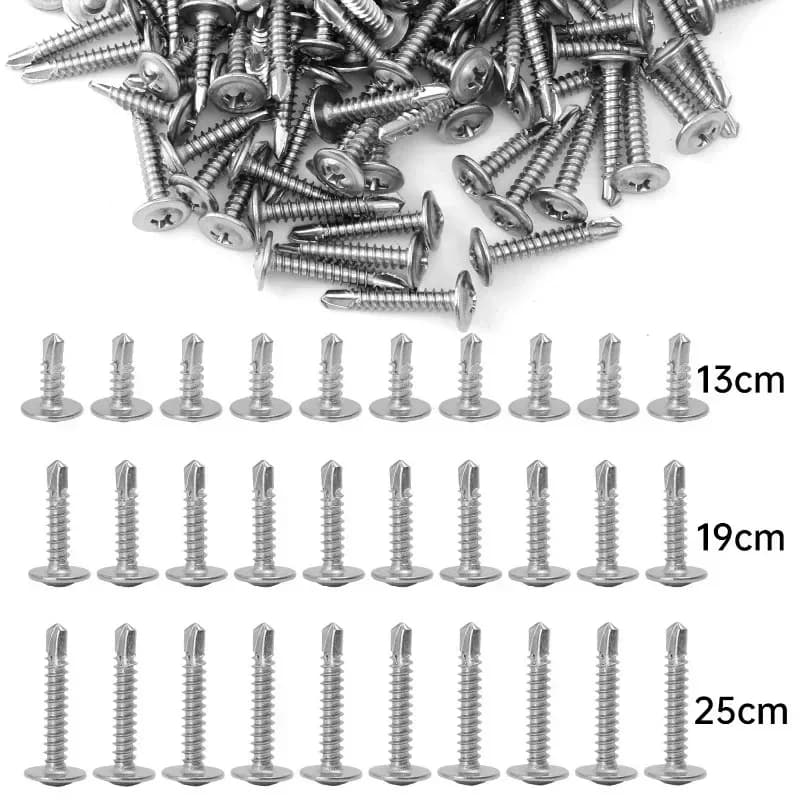 Head Self Drilling Screws | Stainless Steel High-Strength Fastener | Phillips Truss Head - Thumbnail 5
