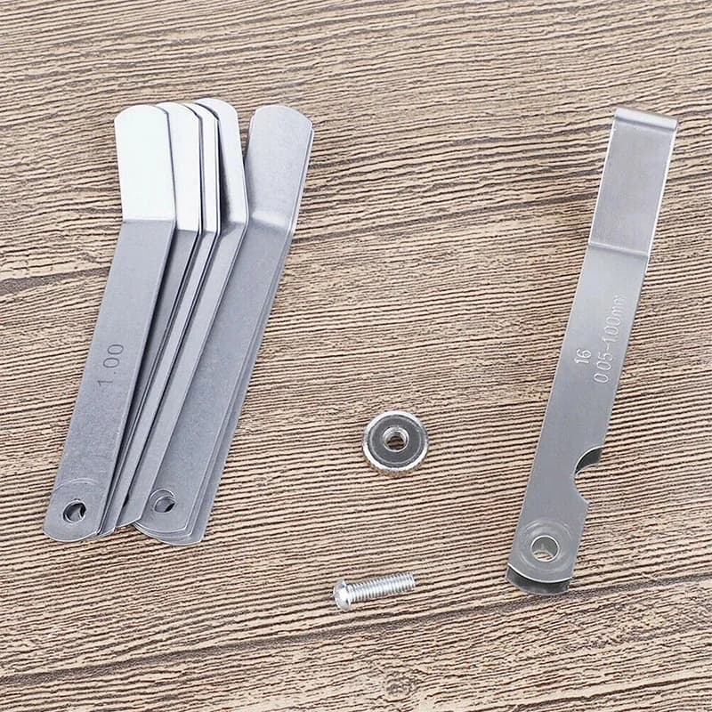 Valve Feeler Gauge | 16 Curved Steel Blades | 0.05mm-1.0mm Tool - Thumbnail 5