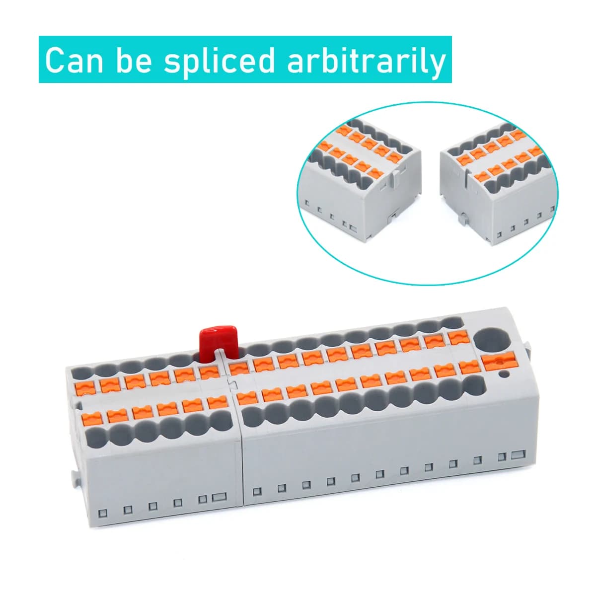 DIN Rail Terminal Blocks | 2.5mm² Push-In Wire Connectors for Reliable Branching & Measurement - Thumbnail 2