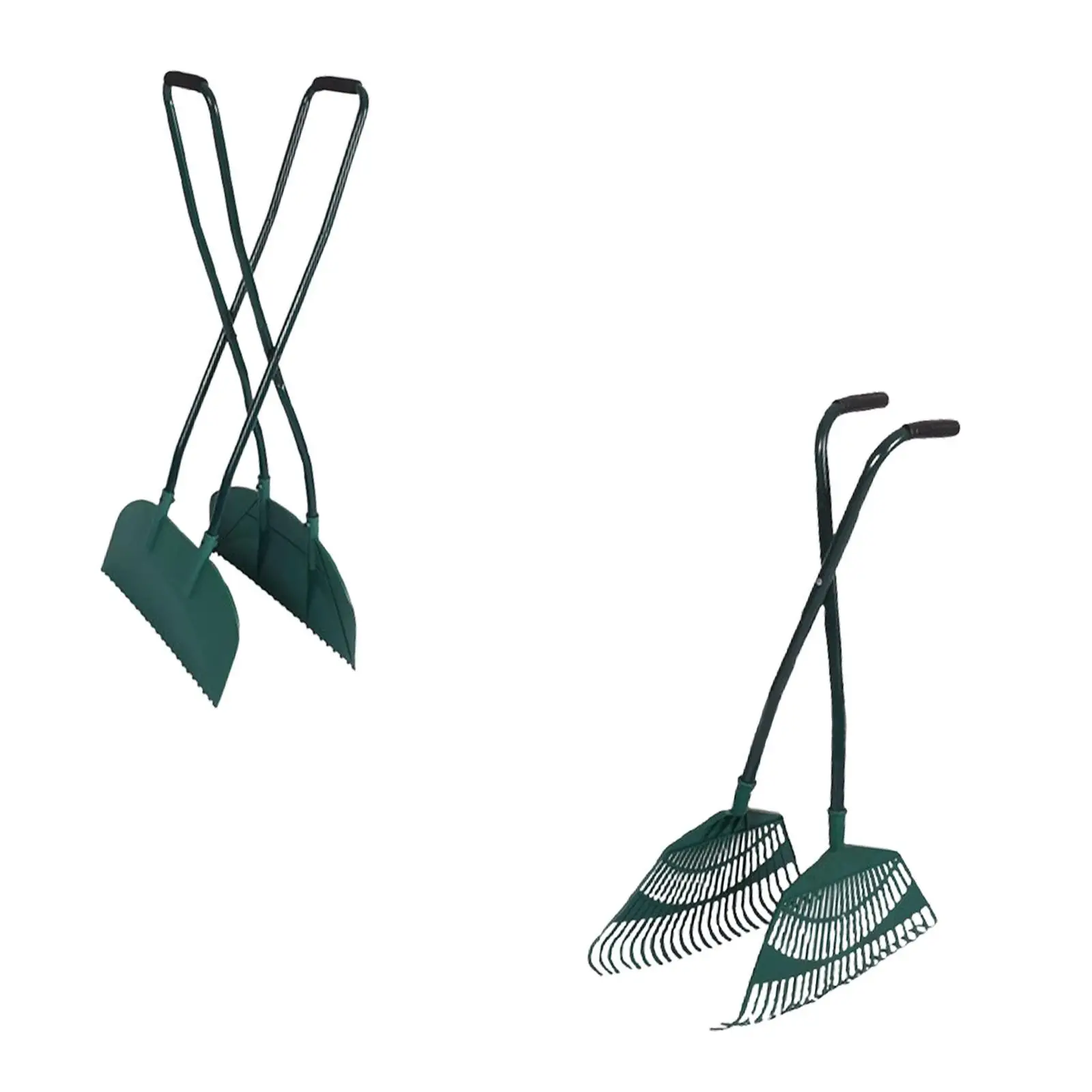 Easy-Grab Leaf Collector | Convenient Garden Cleaning Tool | Handheld Leaf Rake for Quick Yard Work - Thumbnail 2