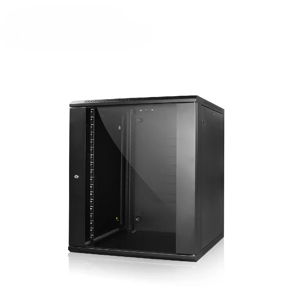 Wall-Mounted Server Rack Cabinet | Full-Access Steel Frame | Secure Network Assembly - Thumbnail 3