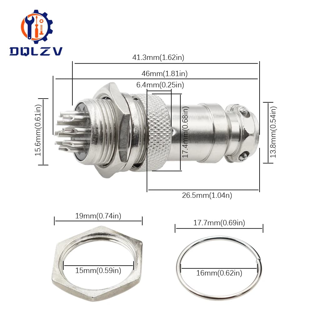 Aviation Circular Connector | GX12 GX16 GX20 Series | Waterproof Multi-Pin Docking Plug - Thumbnail 4