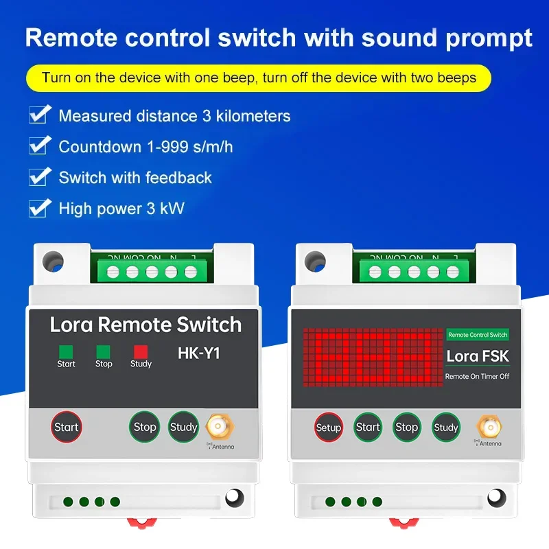 Wireless Pump Remote Switch | 433MHz Long-Range Relay | 12V-380V Universal Control - Thumbnail 2