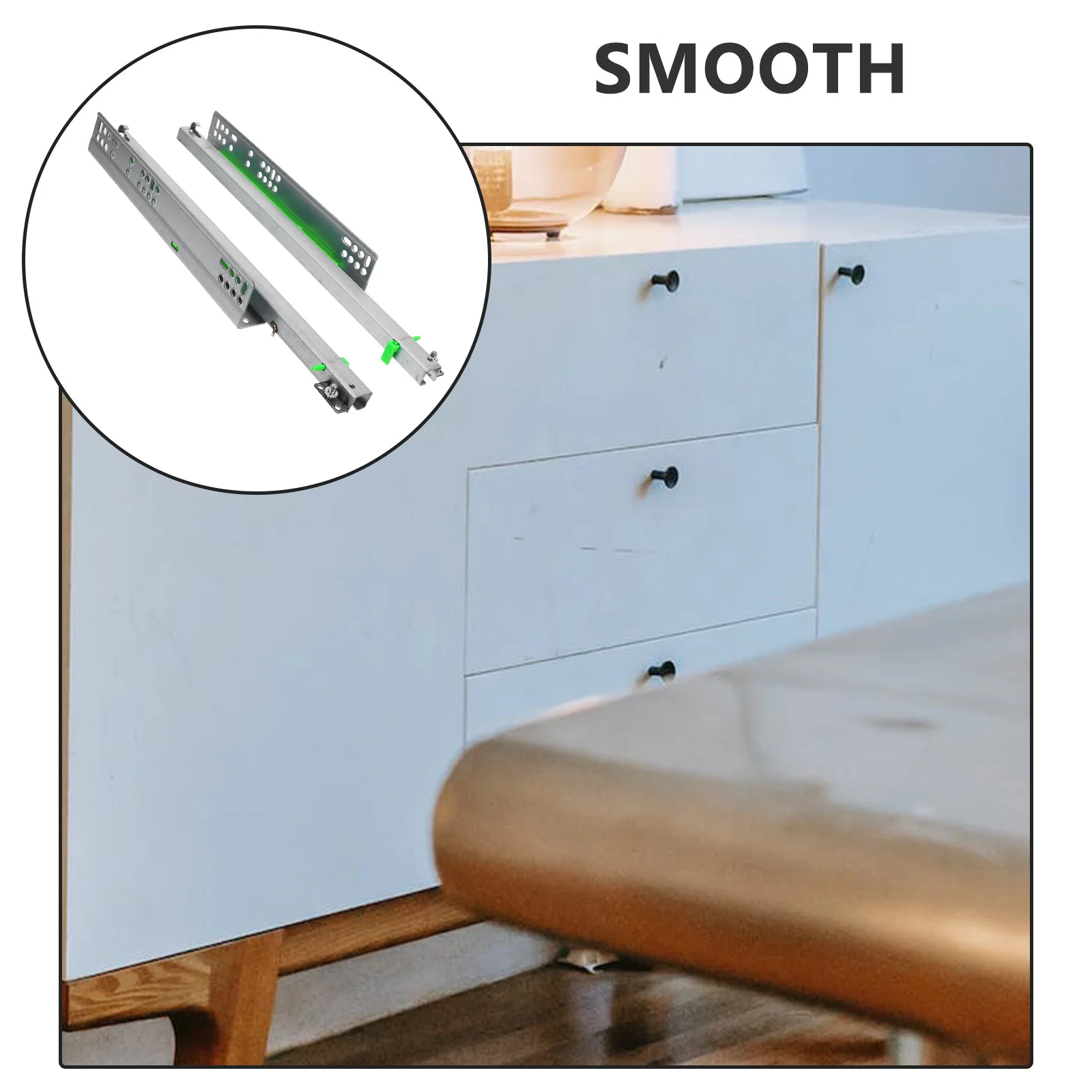 Full-Extension Drawer Slides | Soft-Close & Smooth Glide for Cabinets - Thumbnail 3