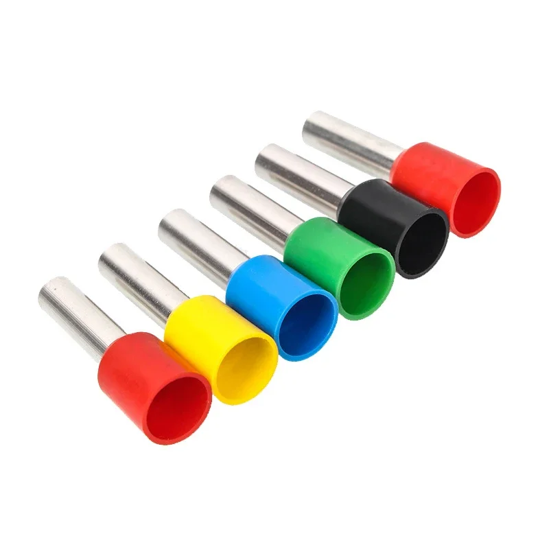 Wire Ferrules Kit | 100-Piece Insulated Crimp Terminals | E-Series (E0508-E2508) for Secure Electrical Connections - Thumbnail 3