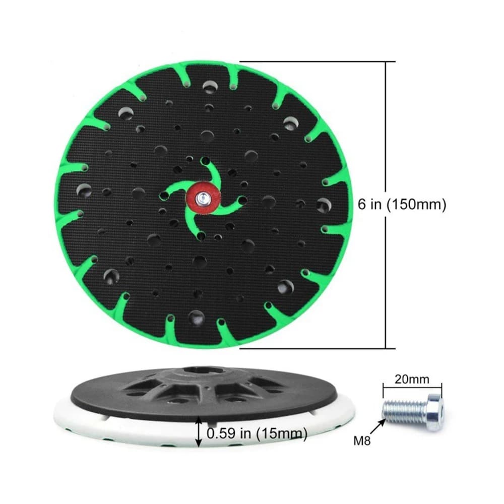 ETS 150 Sanding Discs | 6 Inch 150mm 17 Hole | Soft/Hard Pad Car Polishing Abrasive - Thumbnail 6
