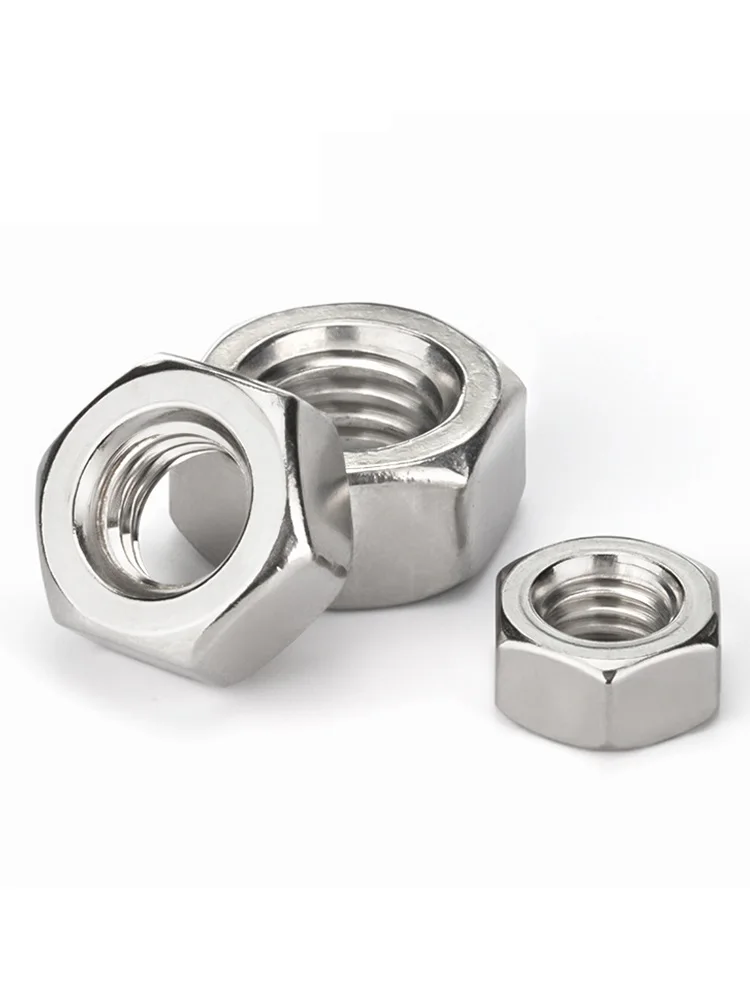 Steel Hex Nuts | DIN934 304/316 Grade | M1-M12 Metric Sizes - Thumbnail 5