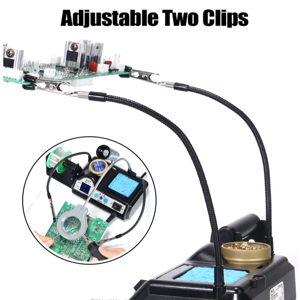 Digital Soldering Station with Magnifier Lamp | WEP 927 Precision Iron Kit - Thumbnail 5
