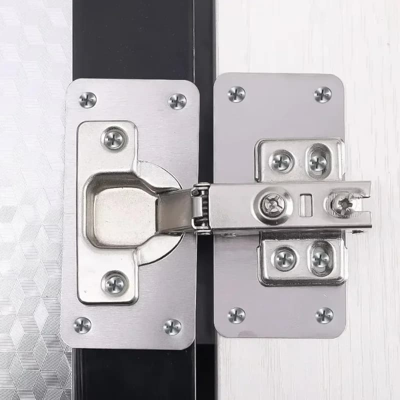 Hinge Repair Plate Kit | Stainless Steel Mounting Plate | 10/2Pcs with Pre-Drilled Holes - Thumbnail 4