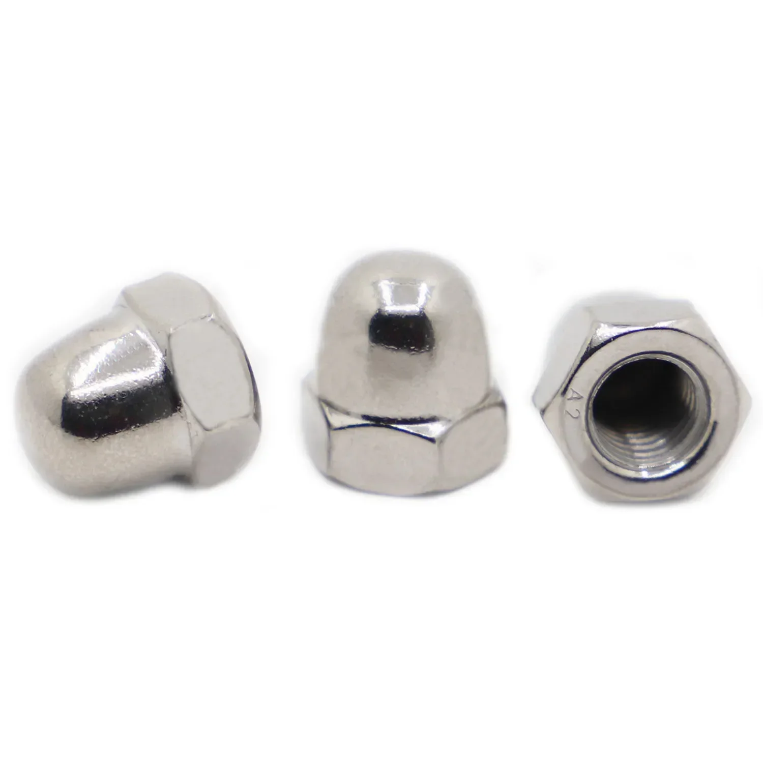 Stainless Steel Hex Cap Nuts | Decorative Domed Hardware | M3-M16 Metric Sizes - Thumbnail 3
