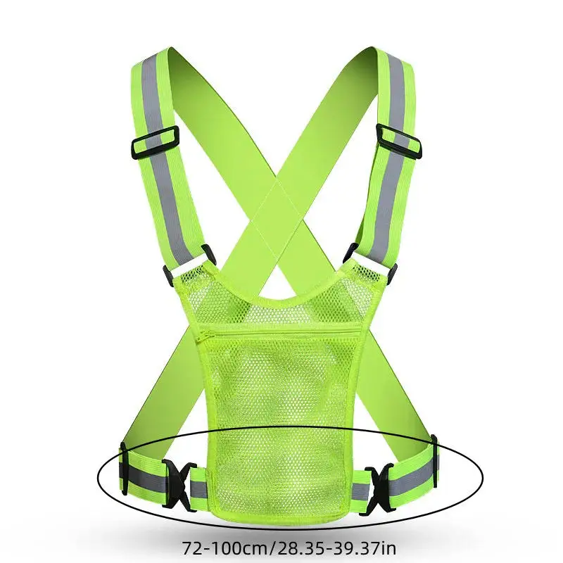 Reflective Safety Vest | 4 Colors with Storage Bag | Construction & Traffic Work - Thumbnail 5