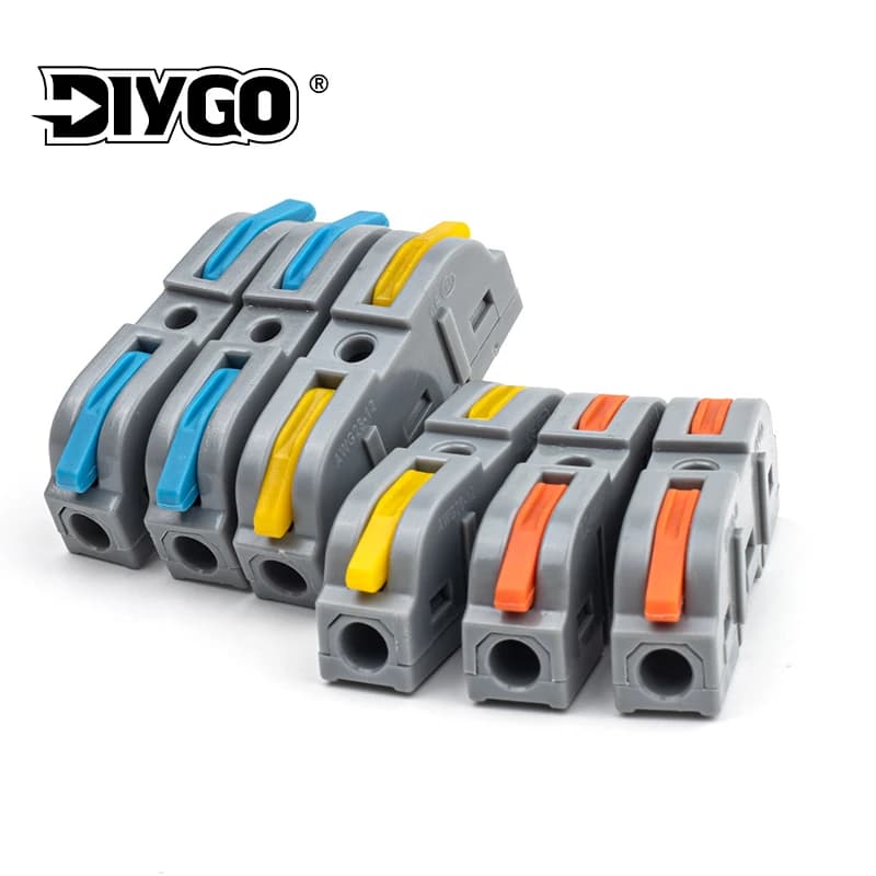 Lever Wire Connector Kit | 40-Piece Electrical Splicing Set | 28-12 AWG Quick Connect - Thumbnail 5