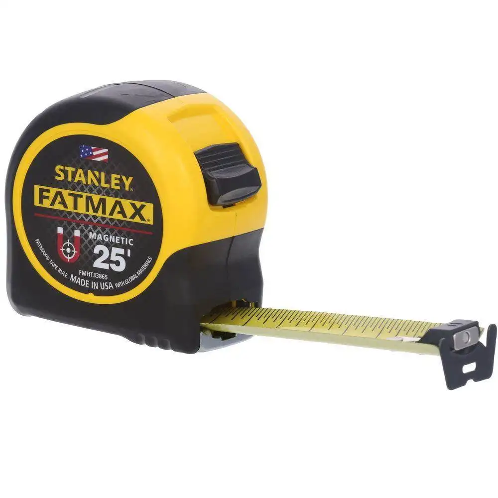 25-Foot Tape Measure | Magnetic Hook for Solo Use | Heavy-Duty Steel Blade - Thumbnail 4