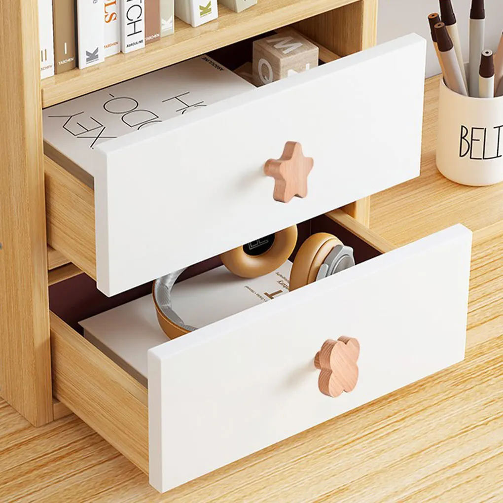 & Star Drawer Knobs | 6-PCS Wooden Furniture Handles | Children's Room Decoration Set - Thumbnail 5