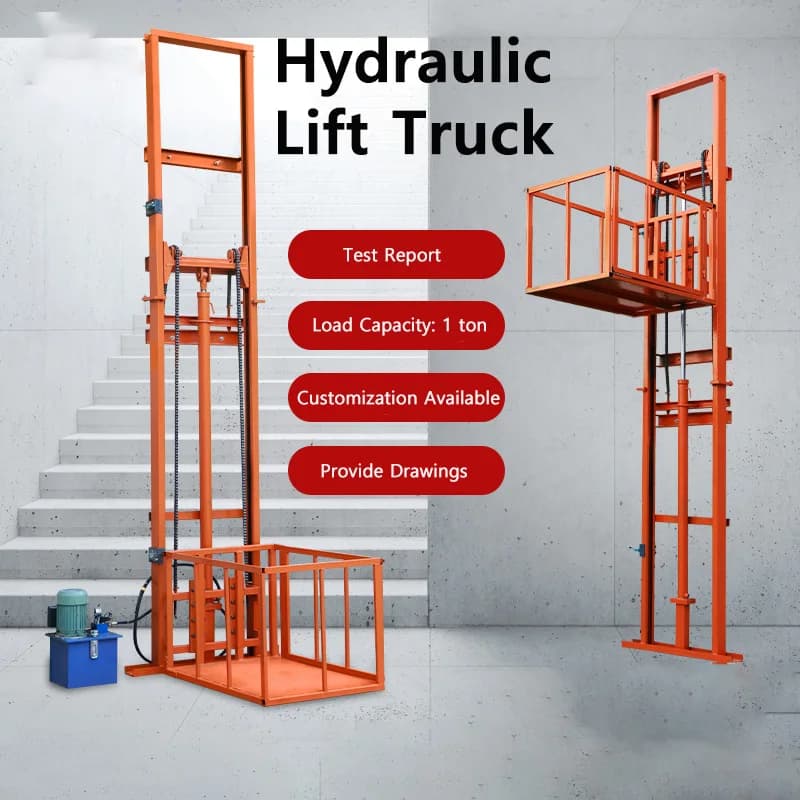 Heavy-Duty Electric Cargo Lift | Workshop & Warehouse Loading Platform | Durable Lifting Solution - Thumbnail 2