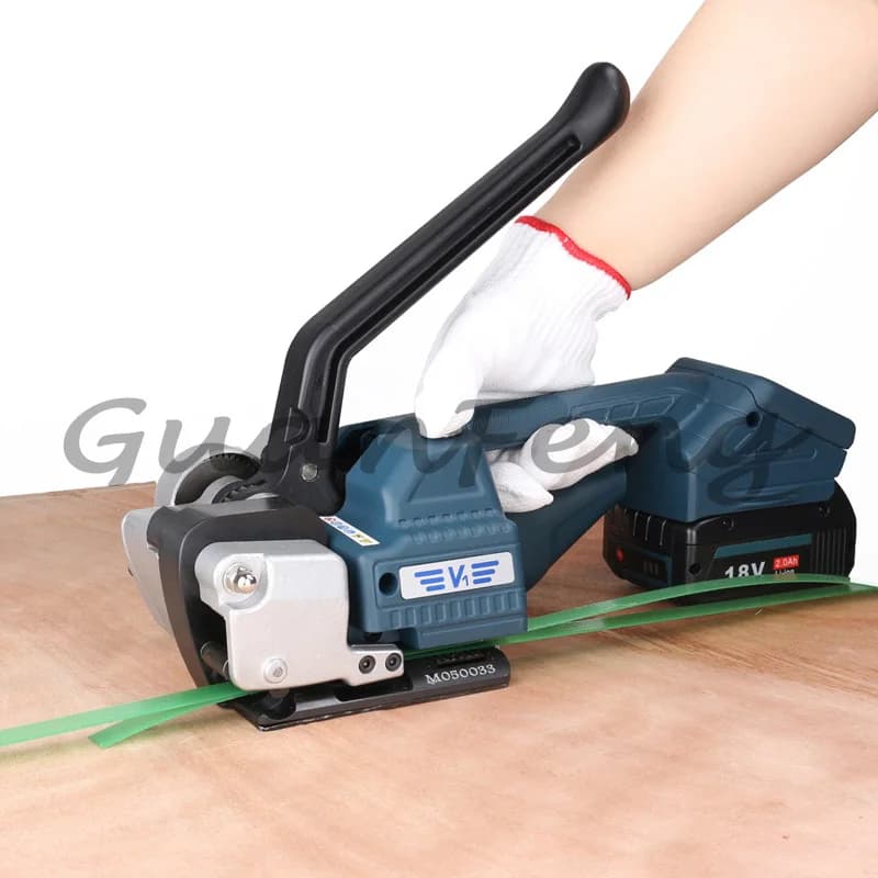 Semi-automatic Strapping Machine PP PET Belt Packing Machine Portable  Wrapping Tool Hot Melting Baler - Thumbnail 3