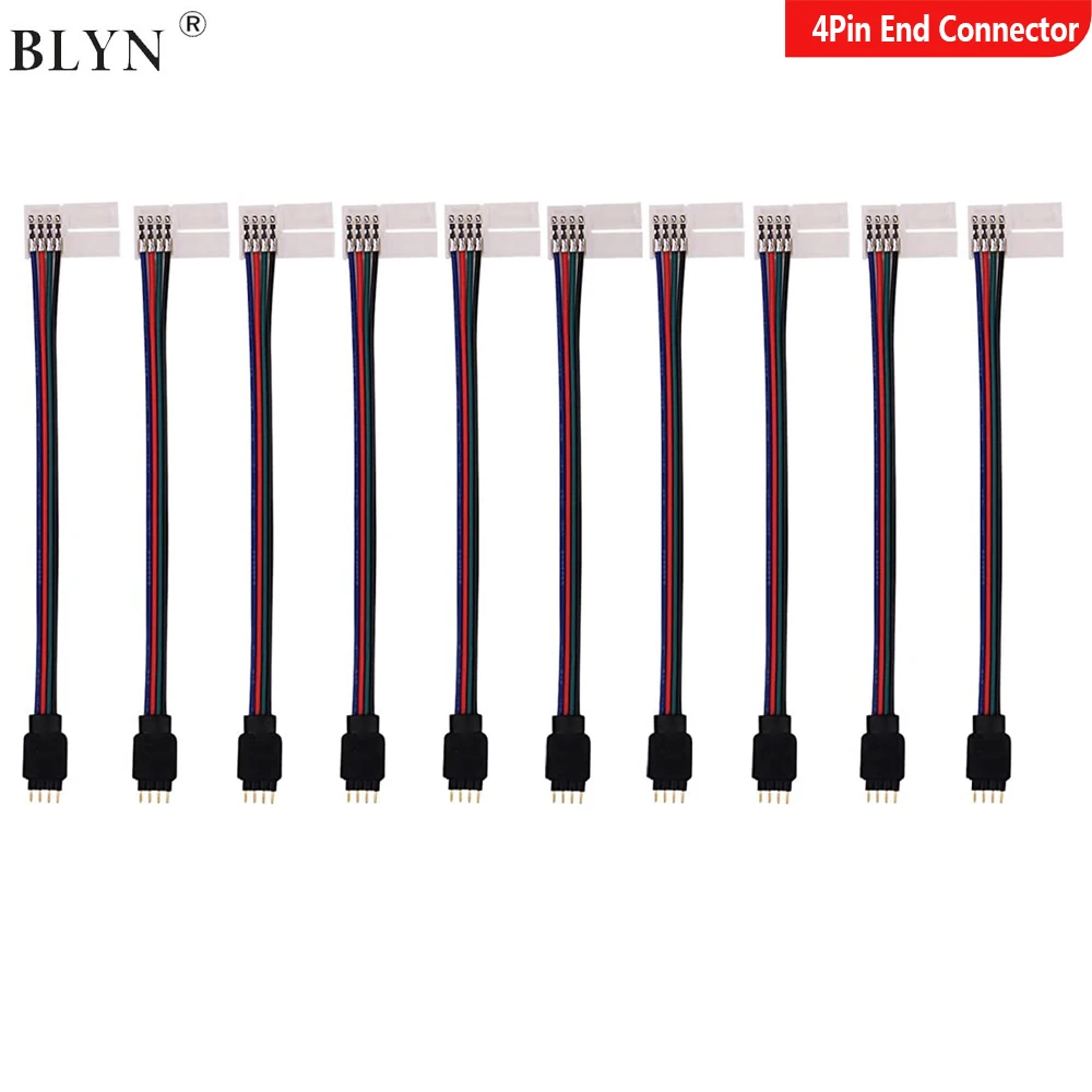 RGB LED Strip Connector | 4-Pin Solderless Clip | 10mm 5050 Strip Adapter - Thumbnail 5