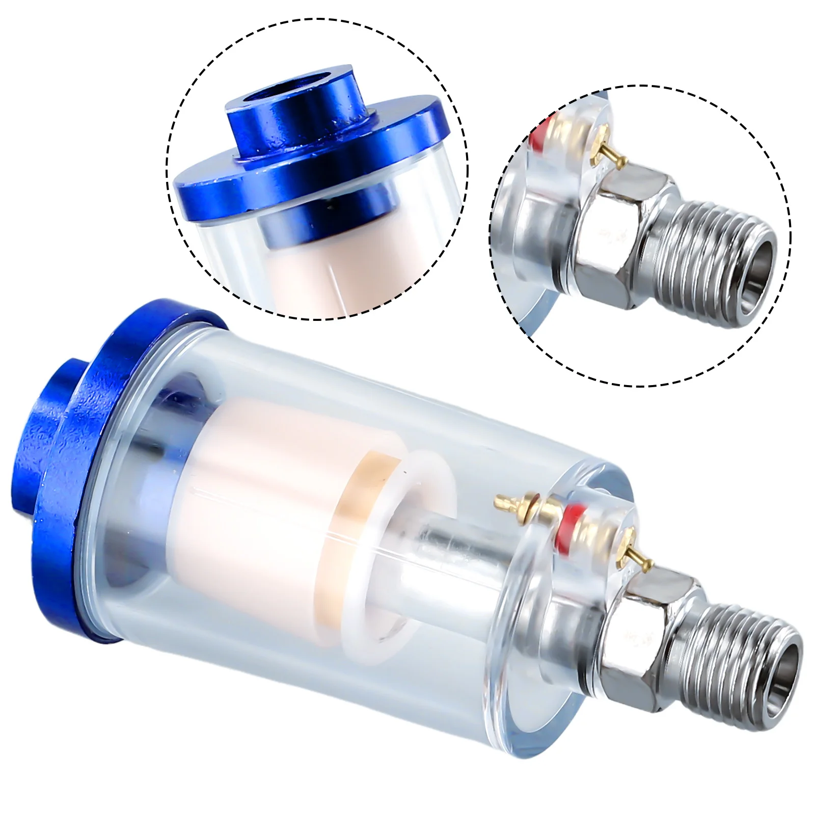 1/4 Air Compressor Water Oil Separator | Spray Gun Filter | Pneumatic System Protection - Thumbnail 2