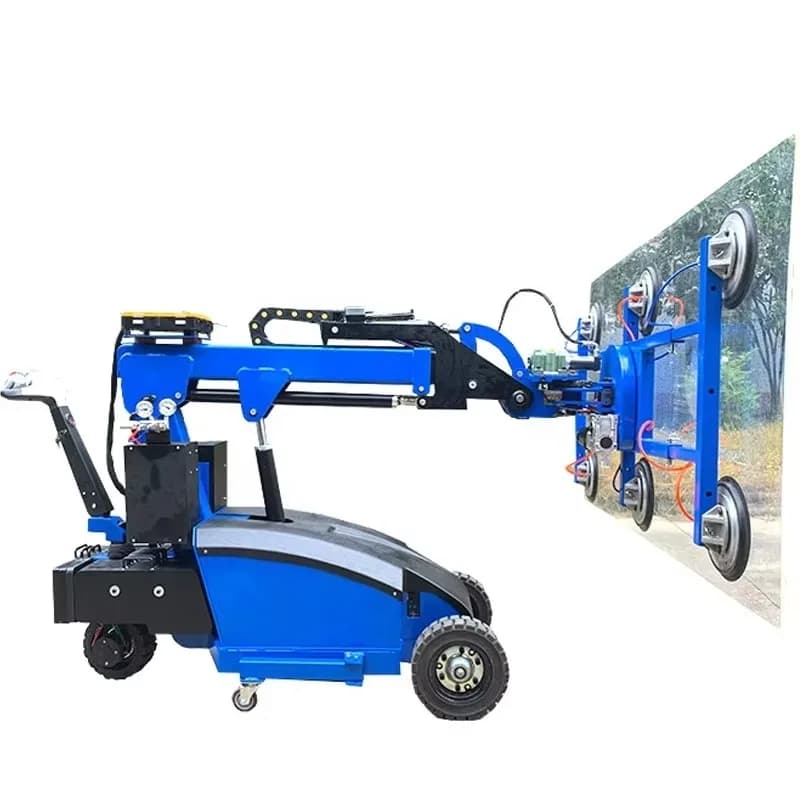 Glass Lifting Robot | 800kg Capacity Electric Suction Trolley | Glazing & Loading Equipment - Thumbnail 3