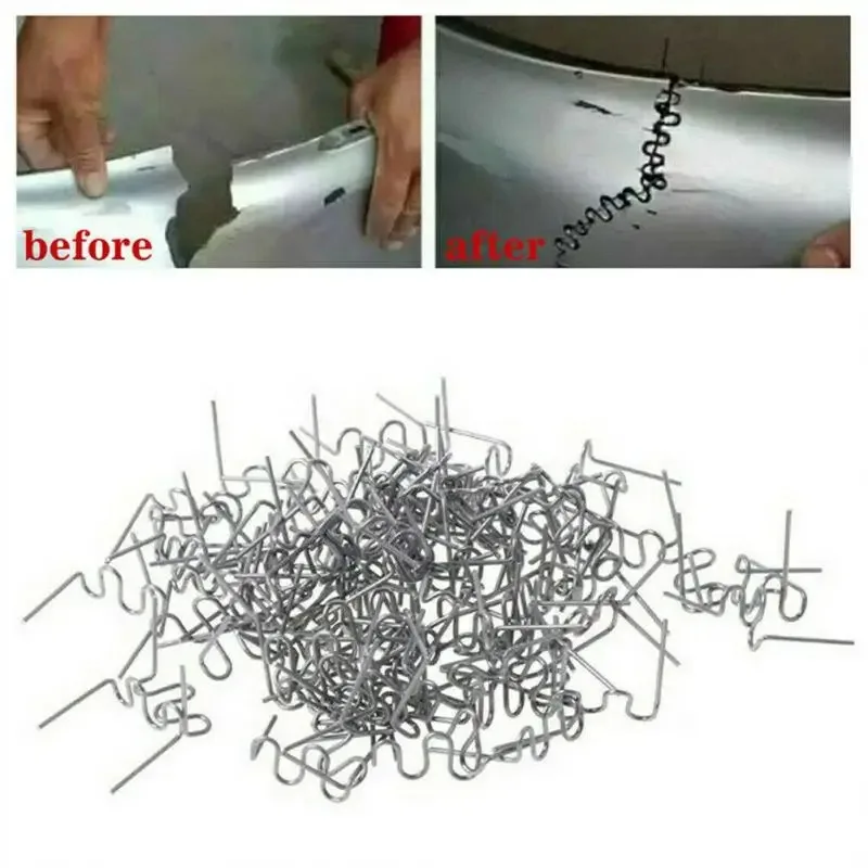 Plastic Welding Kit | 300 Pre-Cut Staples | 0.8mm & 0.6mm Stainless Steel | Bumper & Body Repair Tool - Thumbnail 3