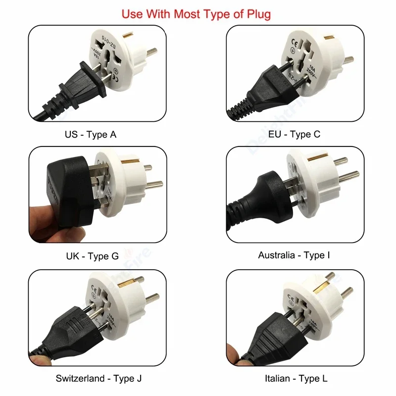 International Travel Adapter | 16A 250V EU Plug Converter | Universal Socket for US, UK, AU - Thumbnail 6