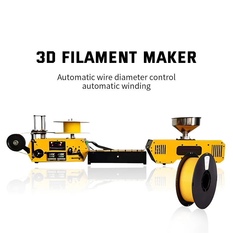 Desktop 3D Filament Maker | Professional-Grade Extruder | 1.75mm, 2.85mm & 3mm Nozzles - Thumbnail 3