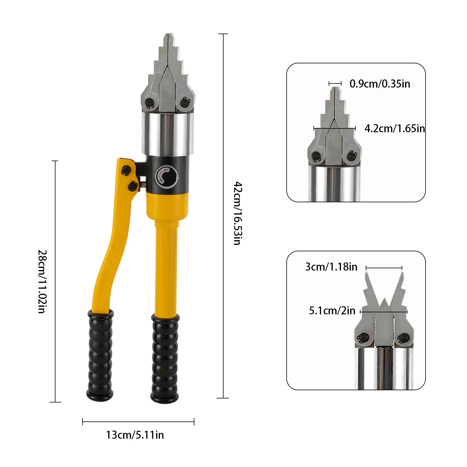 Hydraulic Spreader Tool | 18-Inch Max Capacity | Heavy-Duty Alloy Steel | Ergonomic Grip - Thumbnail 2