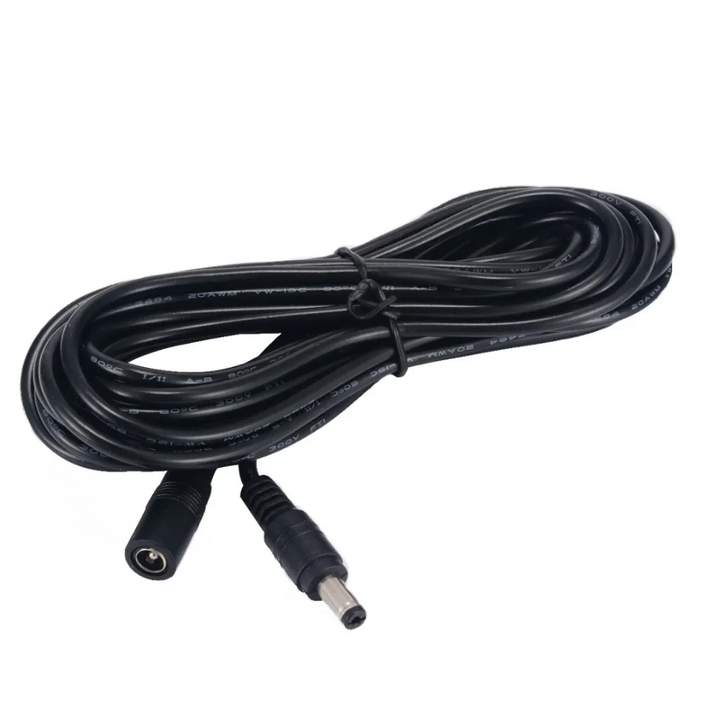 DC Power Extension Cable | 5.5x2.1mm Male to Female | 12V/24V for CCTV, LED Strips & Adapters - Thumbnail 6