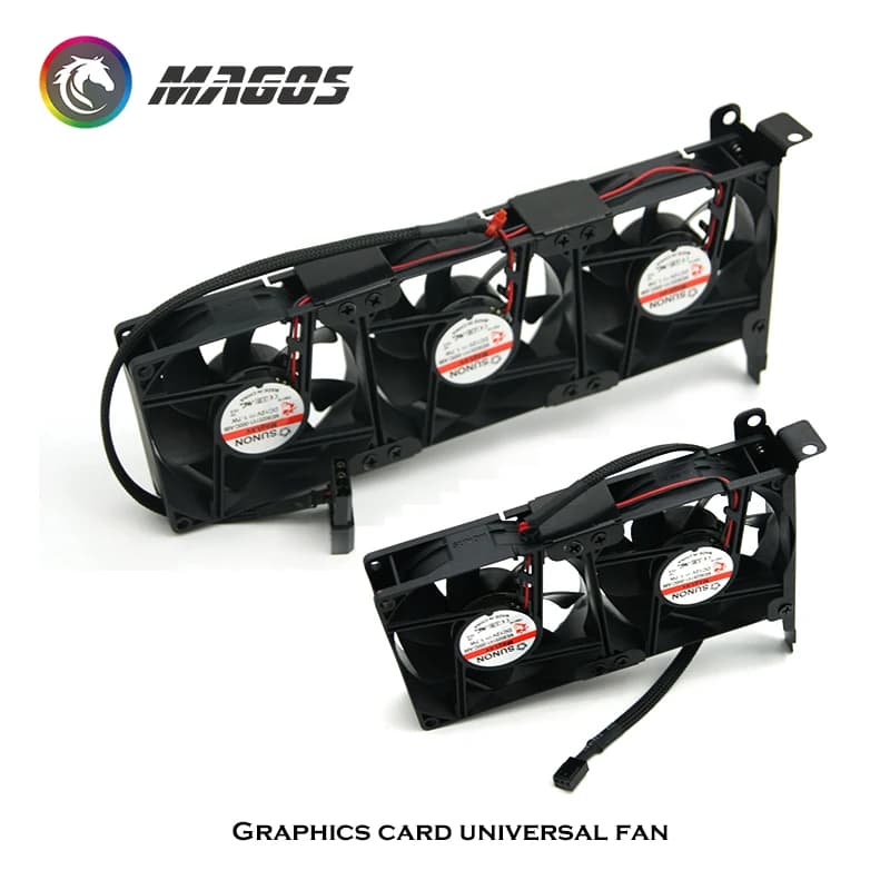 High-Performance GPU Cooling Fan | Dual & Triple 80mm Fan Options | 3-Pin & Molex 4-Pin Compatibility - Thumbnail 6