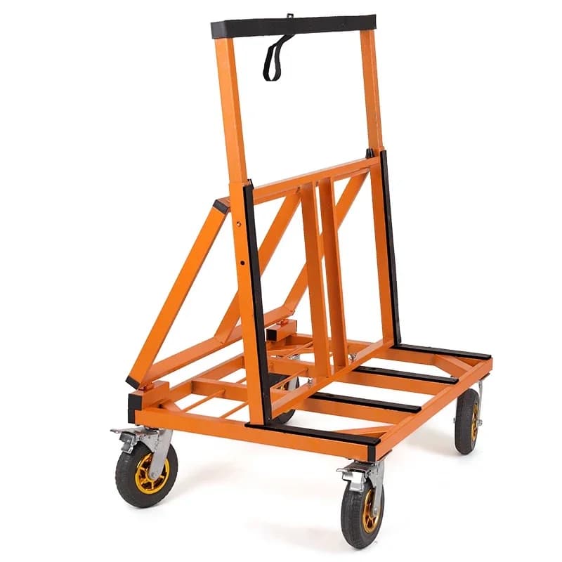 Glass & Door Transport Cart | Heavy-Duty Silent Wheels | Foldable & Retractable Design - Thumbnail 3