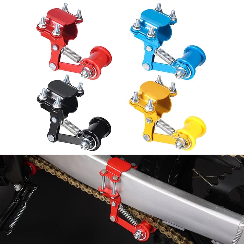 Motorcycle Chain Tensioner | Adjustable Tension Control | Bolt-Type Easy Install Regulator - Thumbnail 2
