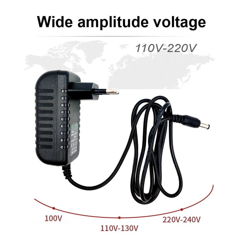 12V 2A Power Adapter | AC 100-240V Input | For Camera, DVR, Router & LED Strips - Thumbnail 6