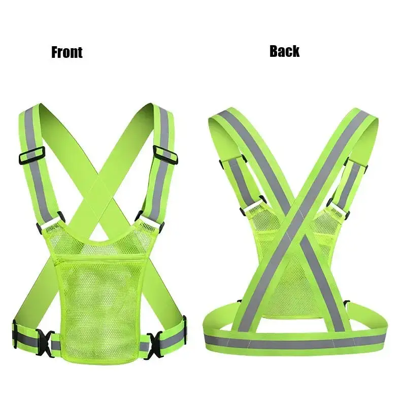 Reflective Safety Vest | 4 Colors with Storage Bag | Construction & Traffic Work - Thumbnail 4