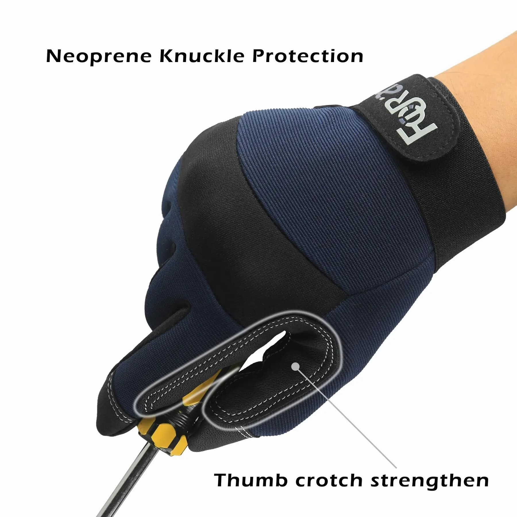 Work Gloves | High Dexterity & Touchscreen | Multipurpose Grip for All Tasks - Thumbnail 2
