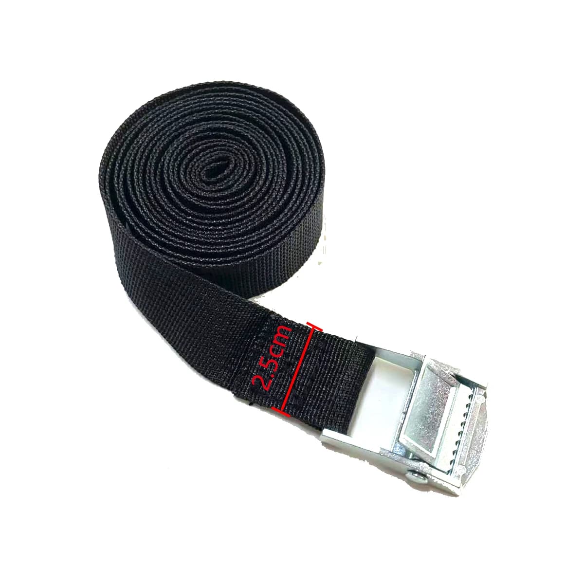Heavy-Duty Ratchet Tie-Down Straps | Zinc Alloy Buckle | Cargo & Luggage Securement - Thumbnail 2