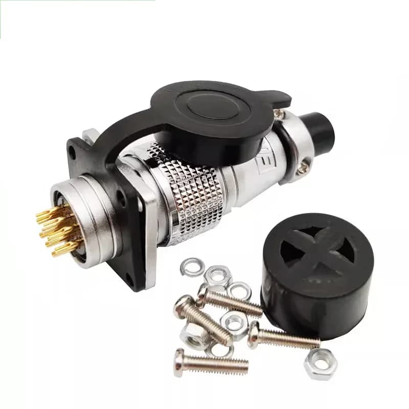 Aviation Connector Plug | 2-12 Pin PLS20 Series | 20mm Opening Diameter - Thumbnail 4