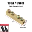 5pcs 100A S-4holes