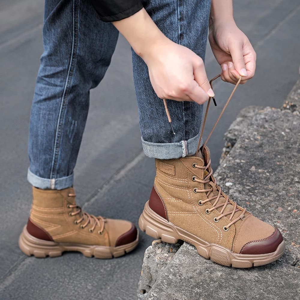 Toe Work Shoes for Men | Puncture-Proof & Breathable | Industrial Safety Footwear - Thumbnail 6