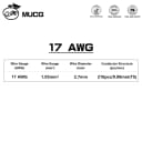Silicone - 17 AWG